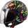 LS2 Helmets LS2 OF558 SPHERE LUX CRISP BLACK HI VIS YELLOW