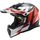 LS2 Helmets LS2 MX437 FAST EVO MINI STRIKE BLACK WHITE RED