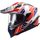 LS2 Helmets LS2 MX701 EXPLORER ATLANTIS G.WHITE RED BLUE