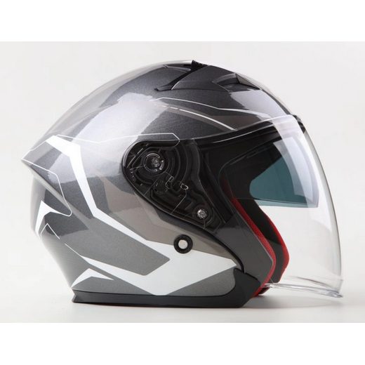 MAXX PŘILBA OF 878 SHINY SILVER / WHITE