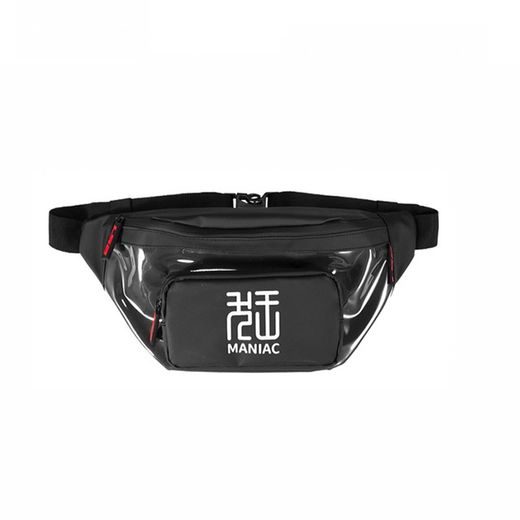 LS2 HELMETS LS2 LWB-03 WAIST BAG 500D GRID FABRIC BLACK 4L
