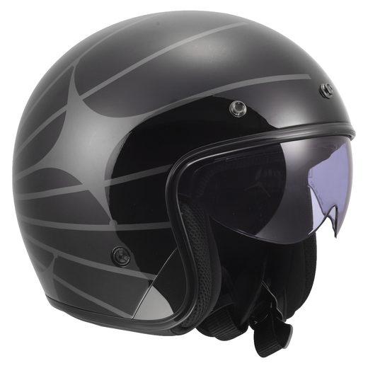 LS2 HELMETS LS2 OF601 BOB II COSMIC BLACK GREY-06