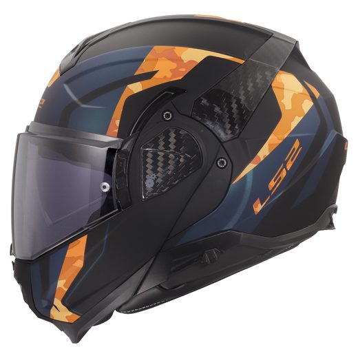LS2 HELMETS LS2 FF910 ADVANT II GLIDE BLACK ORANGE