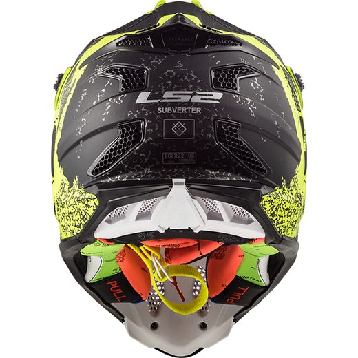 LS2 HELMETS LS2 MX470 SUBVERTER CLAW MATT BLACK HI VIS