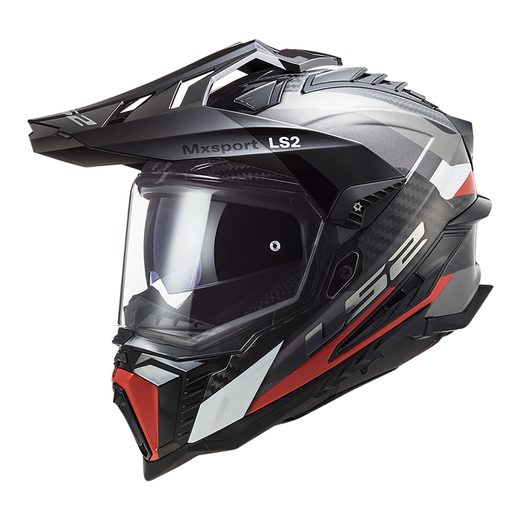 LS2 HELMETS LS2 MX701 EXPLORER C FRONTIER G.TITANIUM RED