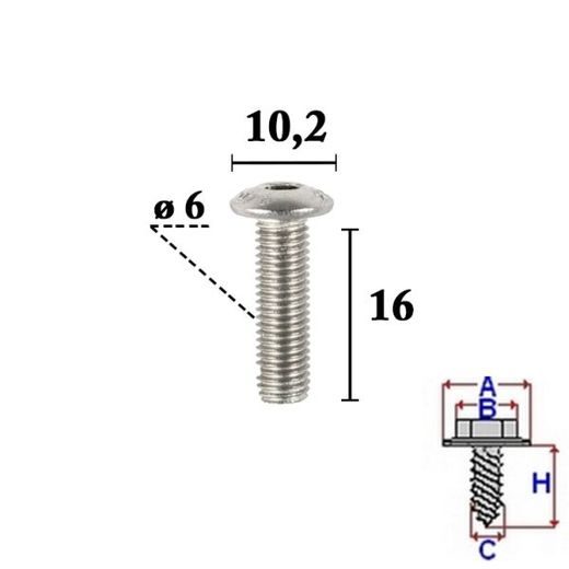 ROMIX ŠROUB ROM C70534 1KS