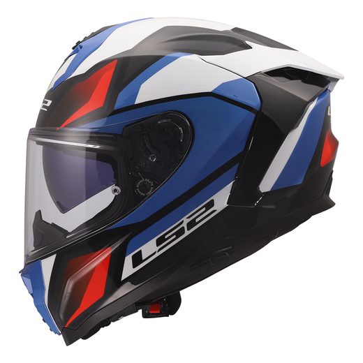 LS2 HELMETS LS2 FF817 CHALLENGER II VIPER WHITE BLUE RED