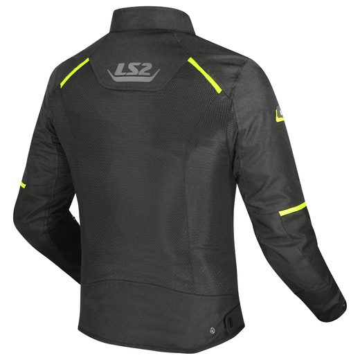 LS2 HELMETS LS2 BREEZE MAN JACKET BLACK YELLOW