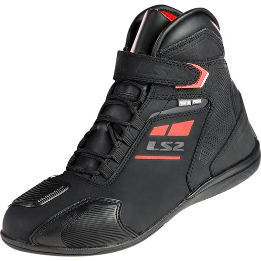 LS2 HELMETS LS2 GARRA MAN BOOTS WP BLACK RED