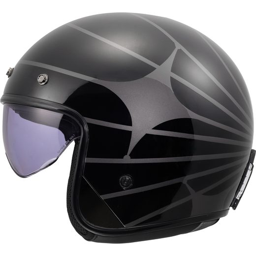 LS2 HELMETS LS2 OF601 BOB II COSMIC BLACK GREY-06