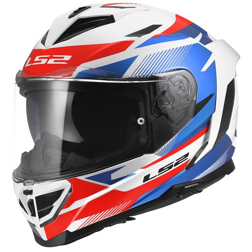 LS2 HELMETS LS2 FF818 STORM III KOMAI WHITE BLUE RED