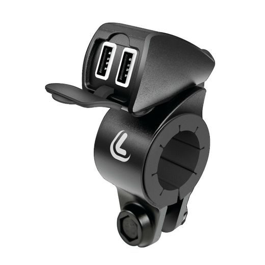 LAMPA 38828 DVOJITÁ VODOTĚSNÁ USB NABÍJEČKA NA ŘÍDÍTKA - ULTRA FAST CHARGE - 5400 MA - 12/24 V