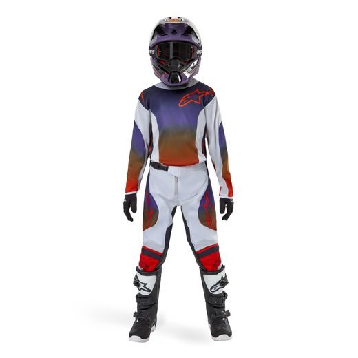 ALPINESTARS DĚTSKÝ DRES RACER HOEN LIGHT GREY/BLUE/ORANGE