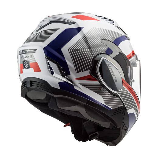 LS2 HELMETS LS2 FF900 VALIANT II REVO WHITE RED BLUE