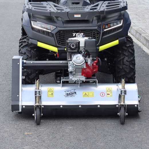 SHARK ACCESSORIES SHARK ATV ČELNÍ MULČOVAČ 100CM S MOTOREM HONDA GX 270, STŘÍBRNÁ BARVA