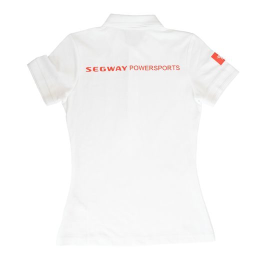 SEGWAY SEGWAY POWERSPORTS WHITE WOMEN POLO T-SHIRT