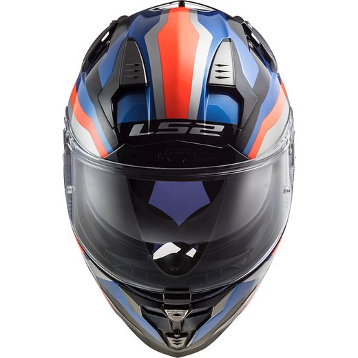LS2 PŘILBA FF327 CHALLENGER GALACTIC GLOSS BLUE/FLUO ORANGE