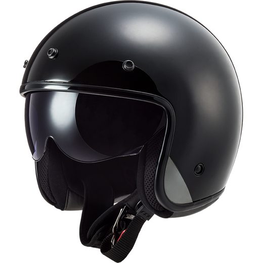 LS2 HELMETS LS2 OF601 BOB SOLID MATT BLACK