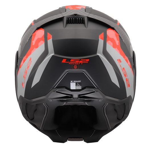LS2 HELMETS LS2 FF910 ADVANT II GLIDE BLACK GREY RED