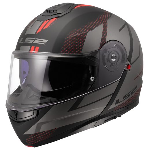 LS2 HELMETS LS2 FF908 STROBE II CODE BLACK GREY-06