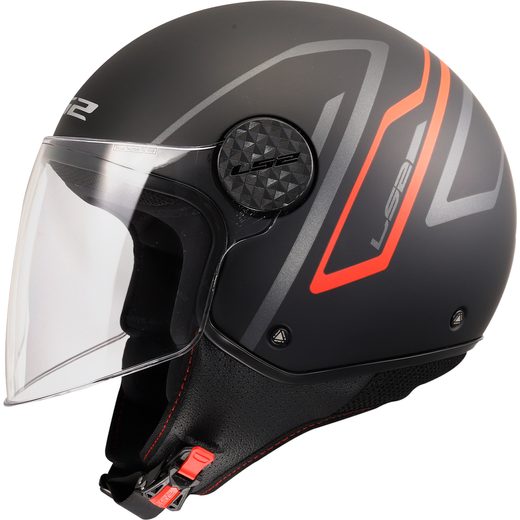 LS2 HELMETS LS2 OF558 SPHERE LUX II MINIM BLACK RED-06