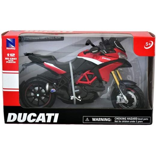 NEWRAY DUCATI MULTISTRADA 1200 S PIKES PEAK RED/WHITE/BLACK 1:12