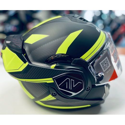LS2 HELMETS LS2 FF906 ADVANT REVO MATT BLACK H-V YELLOW-06