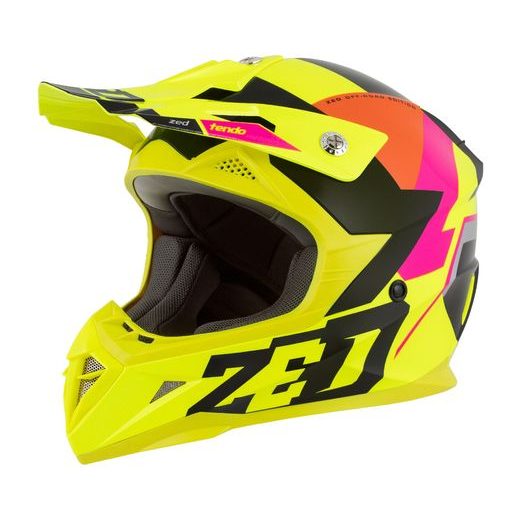 ZED PŘILBA X1.9 TENDO YELLOW FLUO/PINK/ORANGE/BLACK