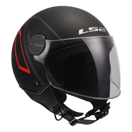 LS2 HELMETS LS2 OF558 SPHERE LUX II MINIM BLACK RED-06