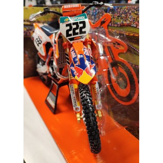 NEWRAY KTM 450 SX-F 2018 TONY CAIROLI NO.222 1:6