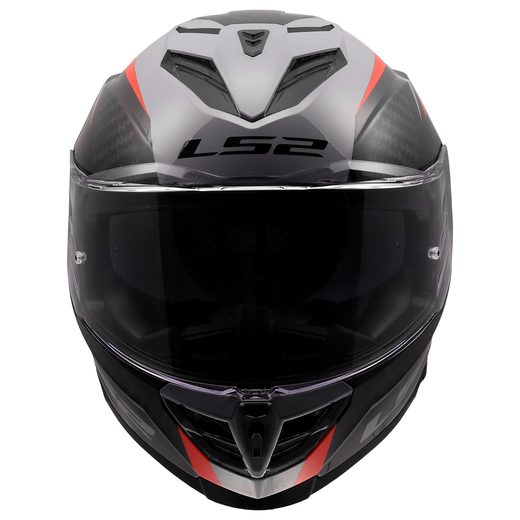 LS2 HELMETS LS2 FF818 STORM III DYNAMO GREY RED