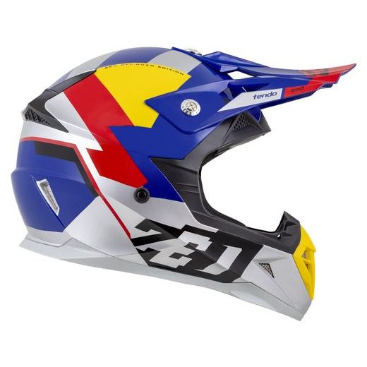ZED PŘILBA DĚTSKÁ X1.9D TENDO PEARL BLUE/RED/YELLOW/SILVER