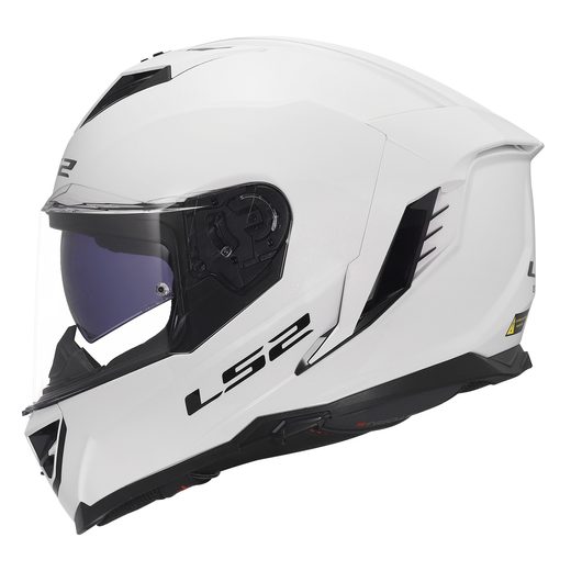 LS2 HELMETS LS2 FF818 STORM III SOLID GLOSS WHITE