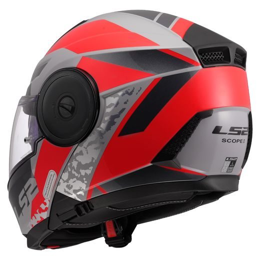 LS2 HELMETS LS2 FF902 SCOPE II OXYD GREY RED-06