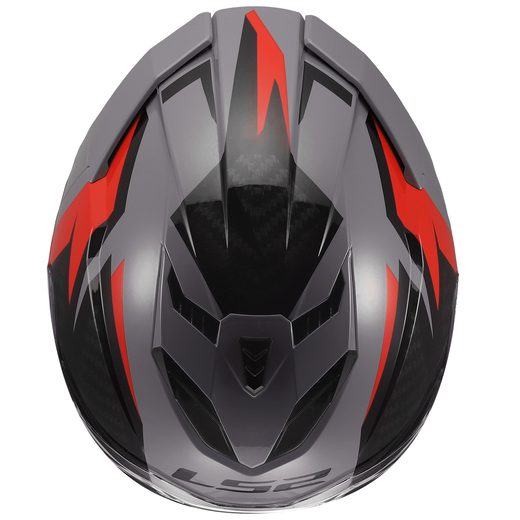 LS2 HELMETS LS2 FF818 STORM III DYNAMO GREY RED