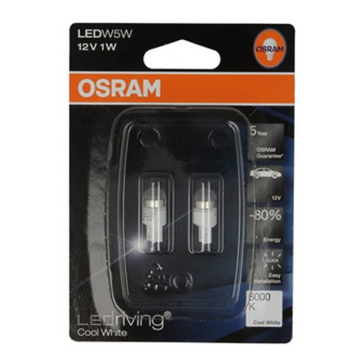 OSRAM ŽÁROVKA LED LED (BLISTER 2 KS) 12V 0,8W W2,1X9,5D LEDRIVING PREMIUM 2850CW-02B