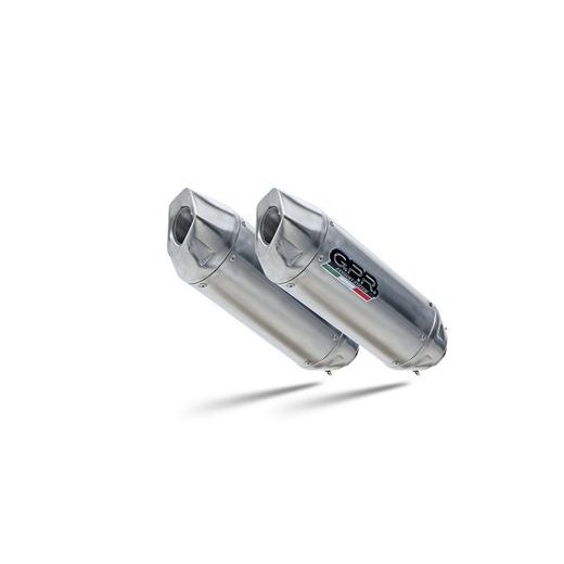 DVOJITÁ KONCOVKA VÝFUKU SLIP-ON GPR FURORE-X INOX A.22.1.FXSC MATNÁ ČERNÁ ZAHRNUJE ODNÍMATELNÉ DB KILLERY A SPOJOVACÍ SVODY