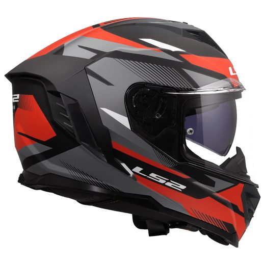LS2 HELMETS LS2 FF818 STORM III KOMAI BLACK RED