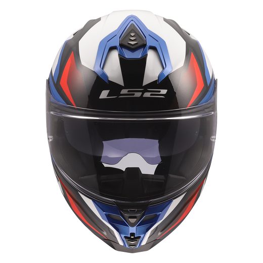 LS2 HELMETS LS2 FF817 CHALLENGER II VIPER WHITE BLUE RED