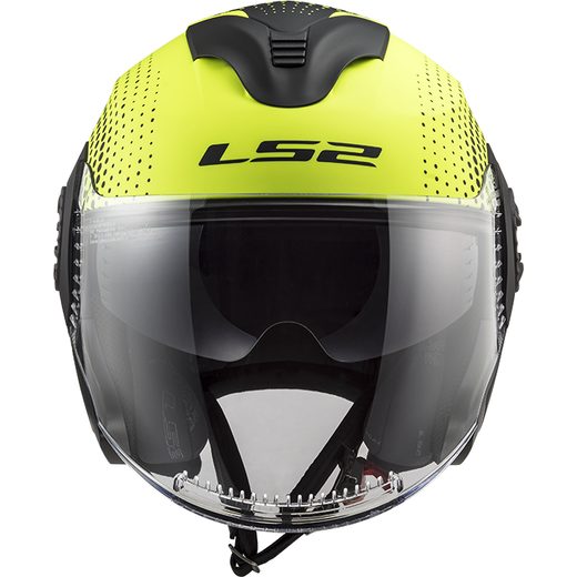 LS2 HELMETS LS2 OF570 VERSO SPIN MATT HI VIS YELLOW