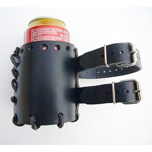 BIKERSMODE DRŽÁK NÁPOJE BP KOŽENÝ BEZ ZDOBENÍ