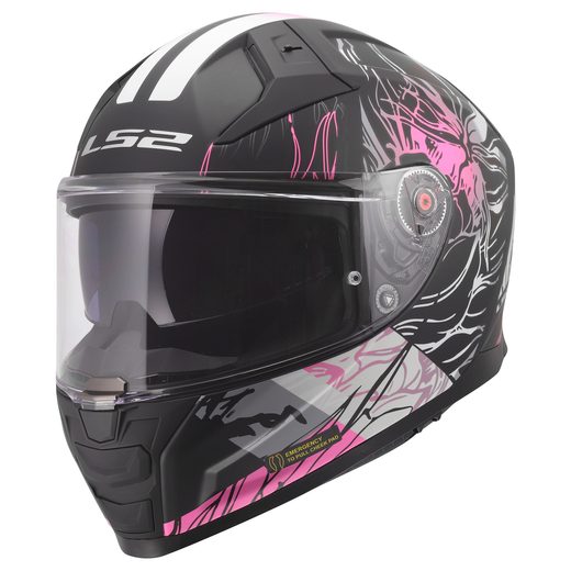 LS2 HELMETS LS2 FF811 VECTOR II DARFLO BLACK PINK-06