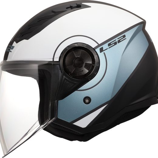 LS2 HELMETS LS2 OF616 AIRFLOW II COVER GREY BLUE-06