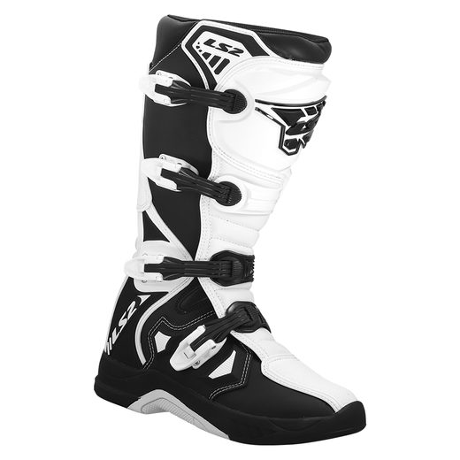 LS2 HELMETS LS2 RAPTOR MAN BOOTS BLACK WHITE