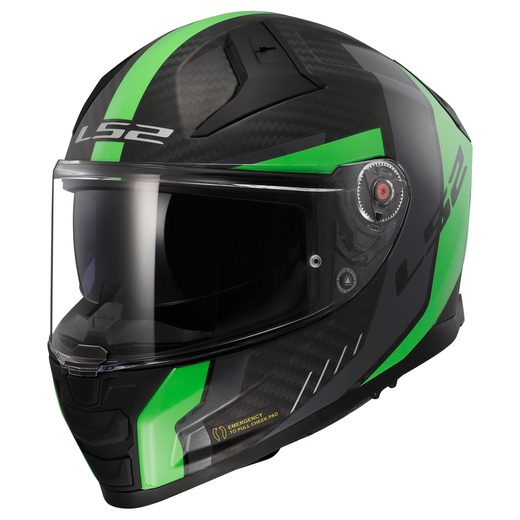 LS2 HELMETS LS2 FF811 VECTOR II C GRID MATT FLUO GREEN-06
