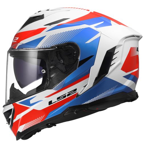LS2 HELMETS LS2 FF818 STORM III KOMAI WHITE BLUE RED
