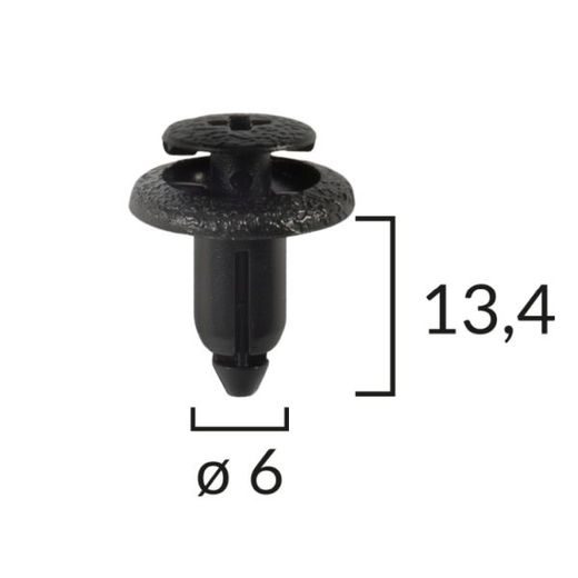 ROMIX PLASTOVÝ NÝT / PŘÍCHYTKA ČALOUNĚNÍ / HMOŽDINKA B25376 1KS