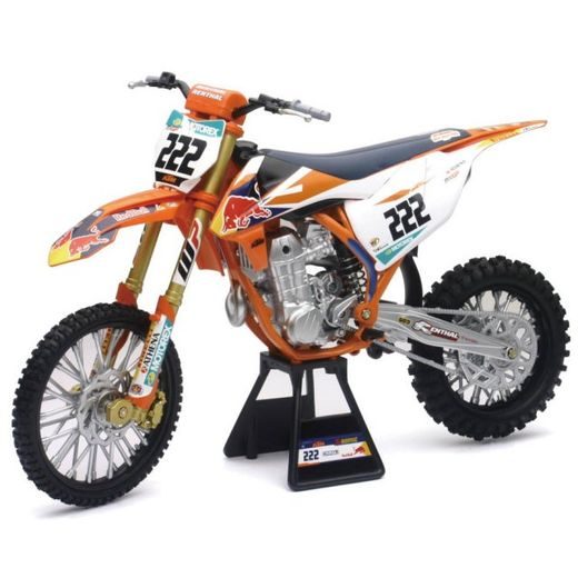 NEWRAY KTM 450 SX-F TONY CAIROLI NO.222 1:10 RED BULL