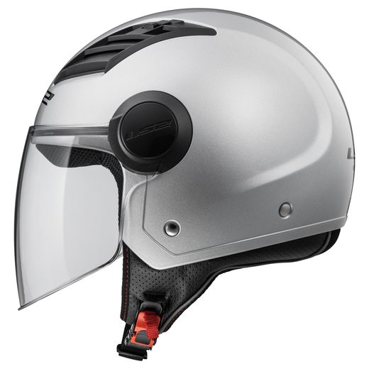 LS2 HELMETS LS2 OF562 AIRFLOW GLOSS SILVER LONG