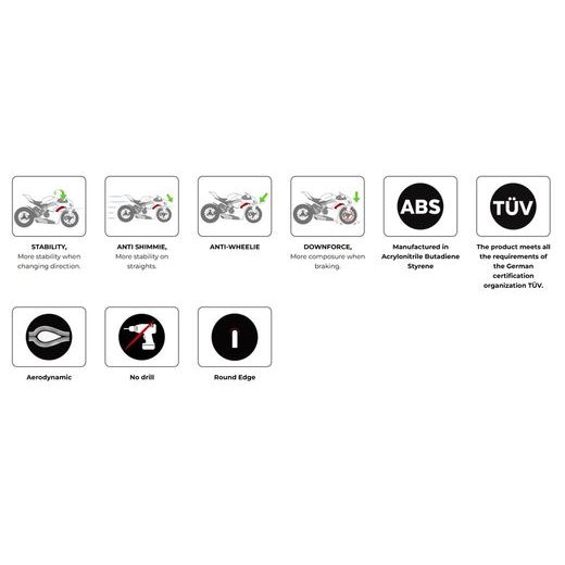 SPOILERS PUIG D12 22606J MATNÁ ČERNÁ